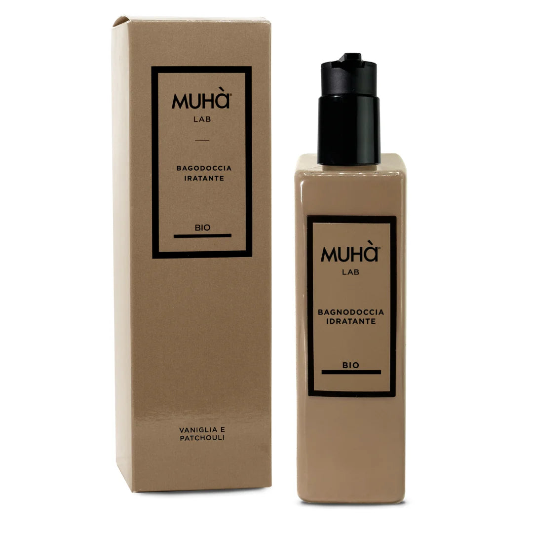 Bagnodoccia MUHÀ Lab Bio - Bagnoschiuma con dispenser Vaniglia e Patchouli