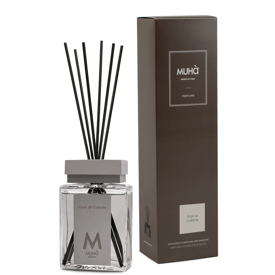 Profumatore Muhà Bastoncino Fiori di Cotone - 1000ml grigio